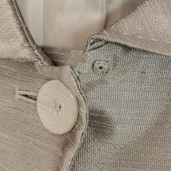 Kasper Metallic Silver Skirt Suit - Picture 7 of 15